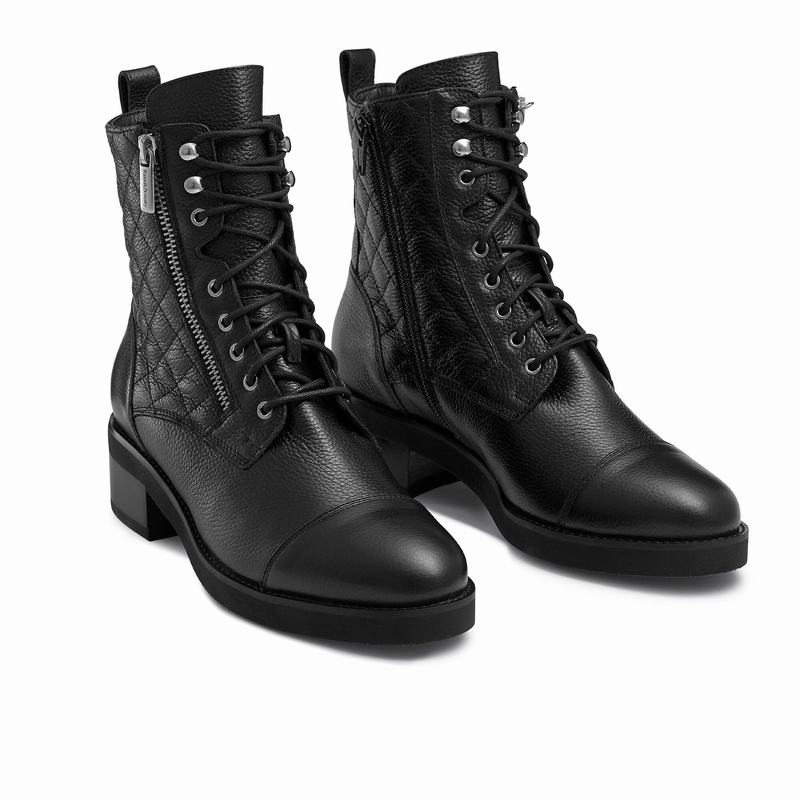 Russell And Bromley Atomic Ženske Čizme Na Vezanje Crne | RGK21100MG