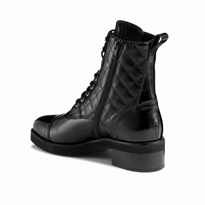 Russell And Bromley Atomic Ženske Čizme Na Vezanje Crne | RLP3634VO