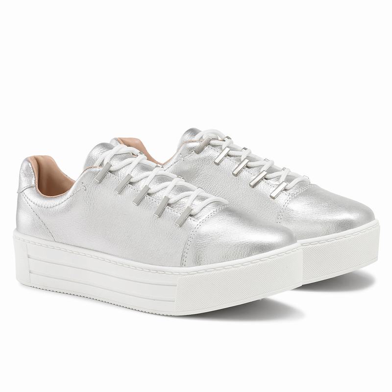 Russell And Bromley Barfly Ženske Tenisice s Platformom Metalne | NRH8315NL