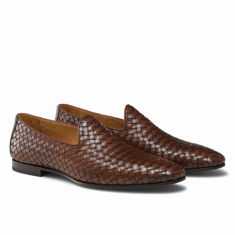 Russell And Bromley Baron Muške Slip On Cipele Smeđe | ROO3455PA