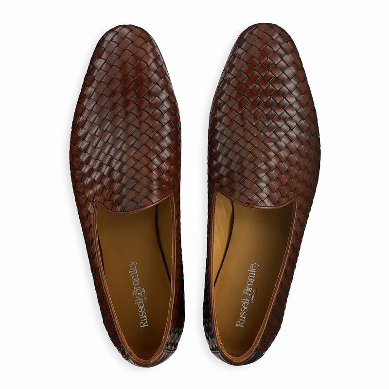 Russell And Bromley Baron Muške Slip On Cipele Smeđe | ROO3455PA