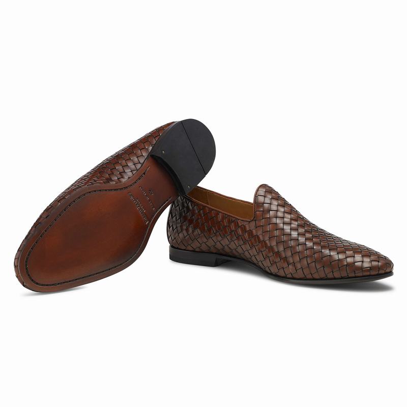 Russell And Bromley Baron Muške Slip On Cipele Smeđe | ROO3455PA