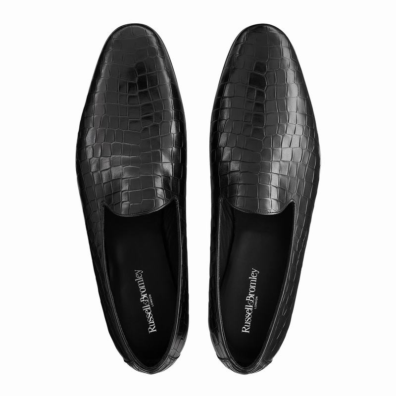 Russell And Bromley Baron Muške Slip On Cipele Crne | WZV7050ZD