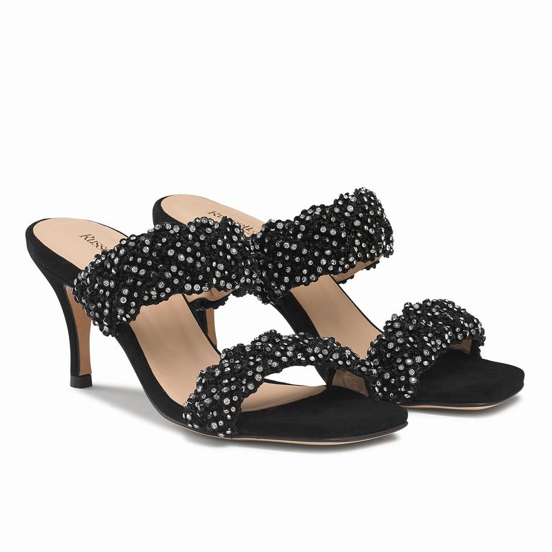 Russell And Bromley Be Jewel Ženske Sandale Na Petu Crne | WWI1386VV