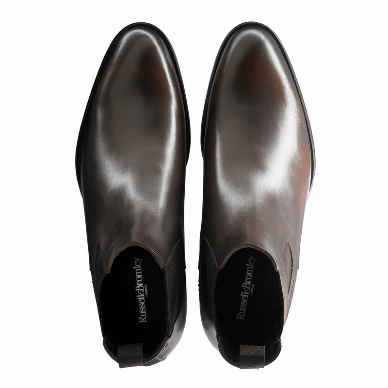 Russell And Bromley Beechwood Muške Chelsea Čizme Smeđe | PVC9228WN