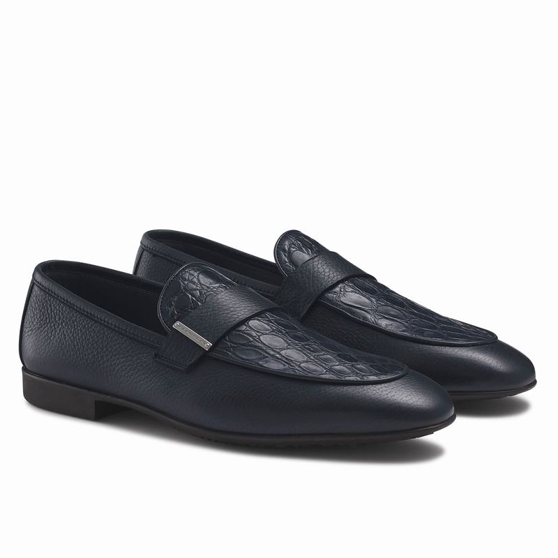 Russell And Bromley Bellagio Muške Slip On Cipele Plave | LNM7587VP