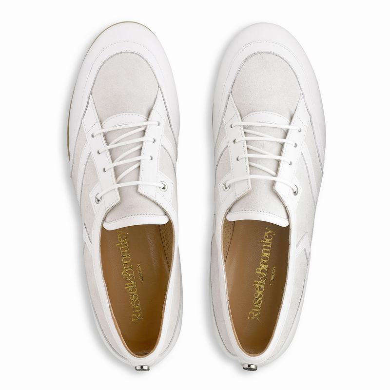 Russell And Bromley Bingo Ženske Niske Tenisice Bijele | KZU6424GZ