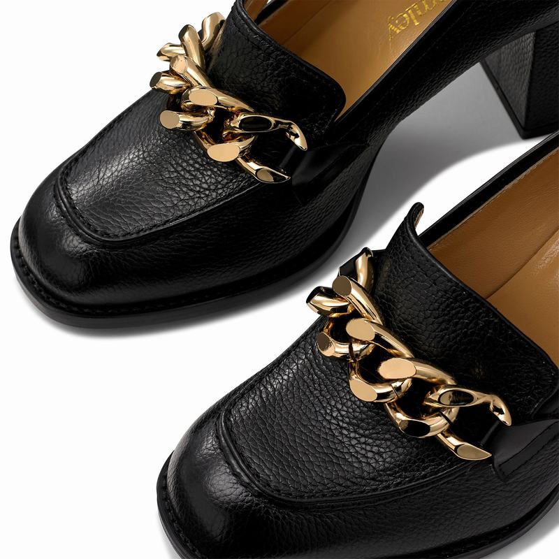 Russell And Bromley Blockchain Ženske Mokasinke Crne | OJG3541YM