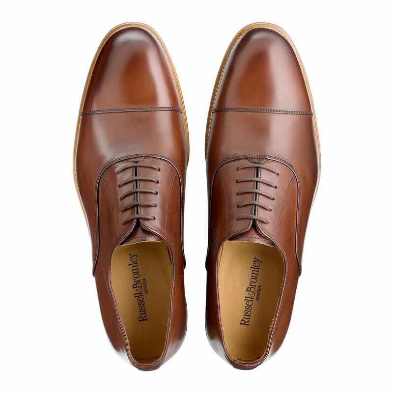 Russell And Bromley Boris Muške Oxfordice Smeđe | JZB6875FY