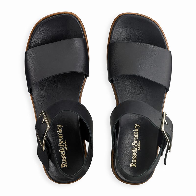 Russell And Bromley Boston Ženske Sandale na Klin Crne | SCY7364AI