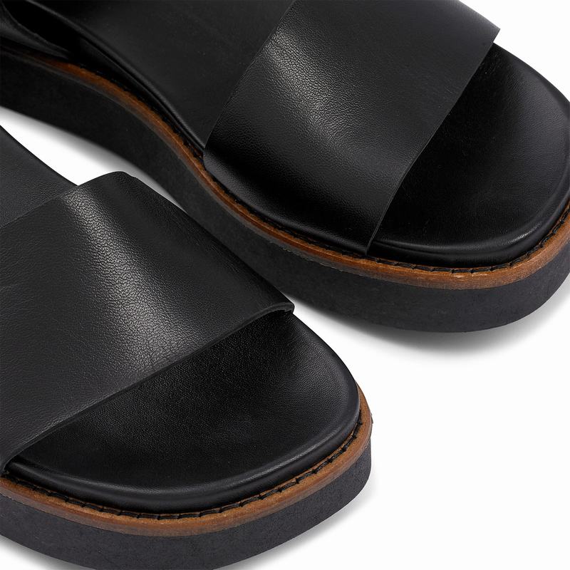 Russell And Bromley Boston Ženske Sandale na Klin Crne | SCY7364AI