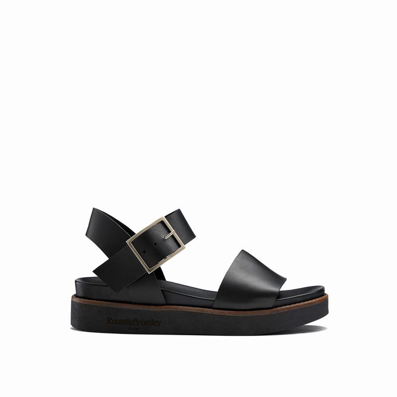 Russell And Bromley Boston Ženske Sandale na Klin Crne | SCY7364AI