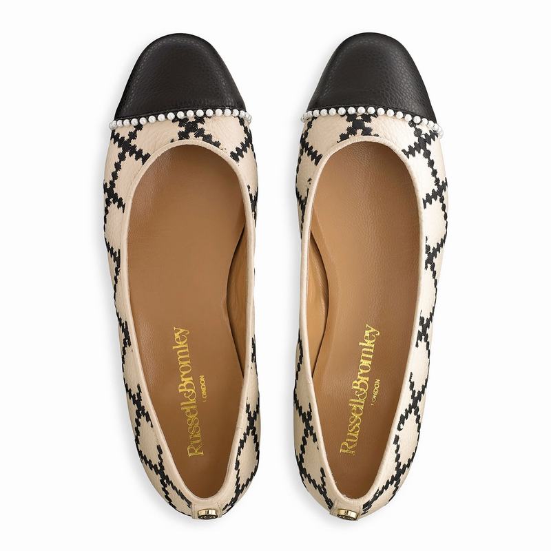 Russell And Bromley Boulevard Ženske Balerine Bijele | ZAS5196RY