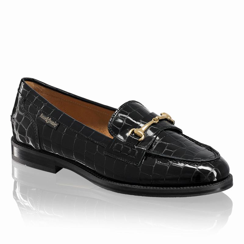 Russell And Bromley Brewster Ženske Mokasinke Crne | ZLV4584DQ
