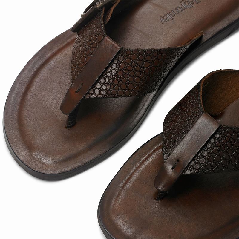 Russell And Bromley Buckle Up Muške Sandale Smeđe | PIU9127IL