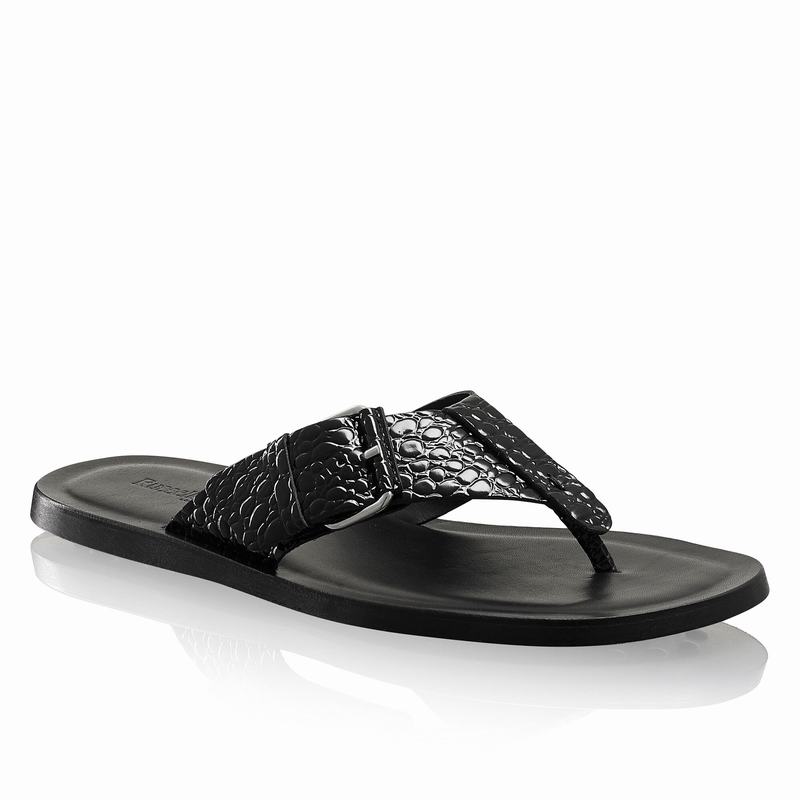 Russell And Bromley Buckle Up Muške Sandale Crne | PWF4616WI