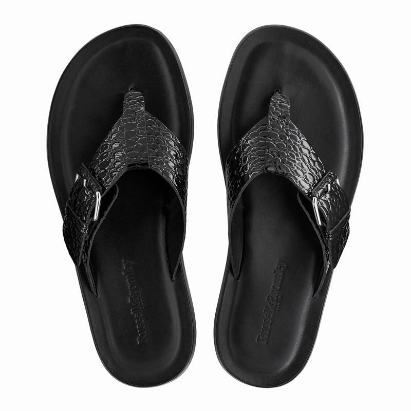 Russell And Bromley Buckle Up Muške Sandale Crne | PWF4616WI