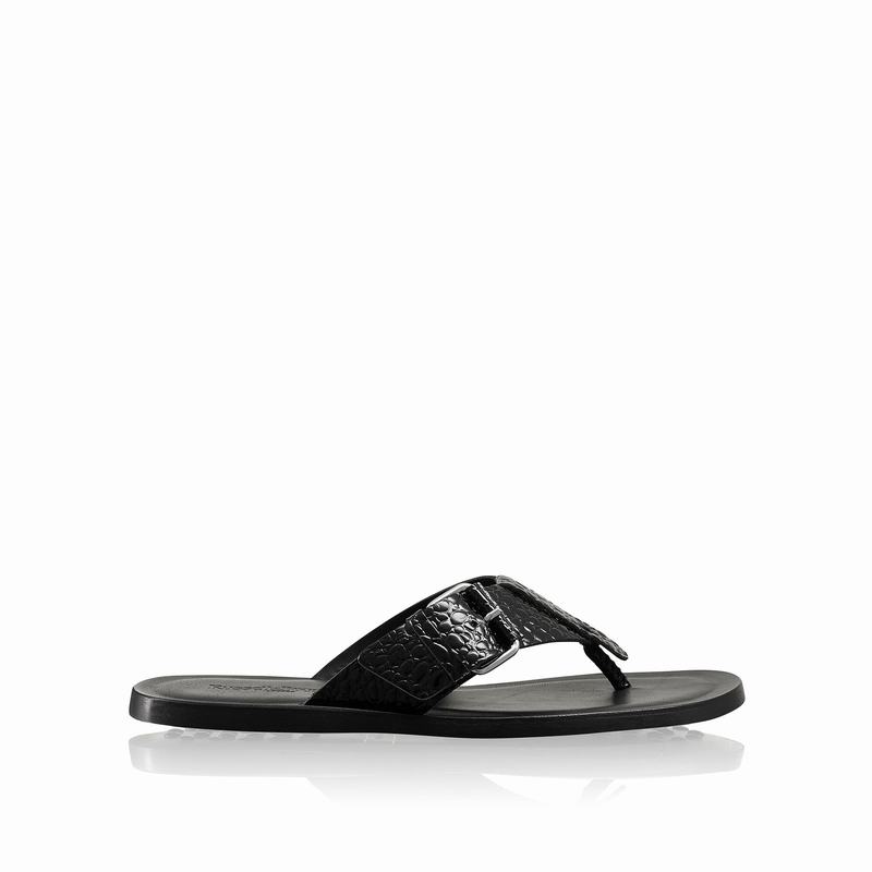 Russell And Bromley Buckle Up Muške Sandale Crne | PWF4616WI