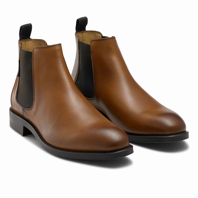 Russell And Bromley Burlington Muške Chelsea Čizme Smeđe | OSY4158LN