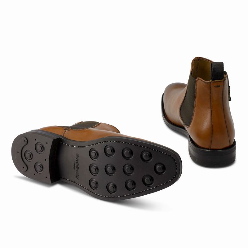 Russell And Bromley Burlington Muške Chelsea Čizme Smeđe | OSY4158LN