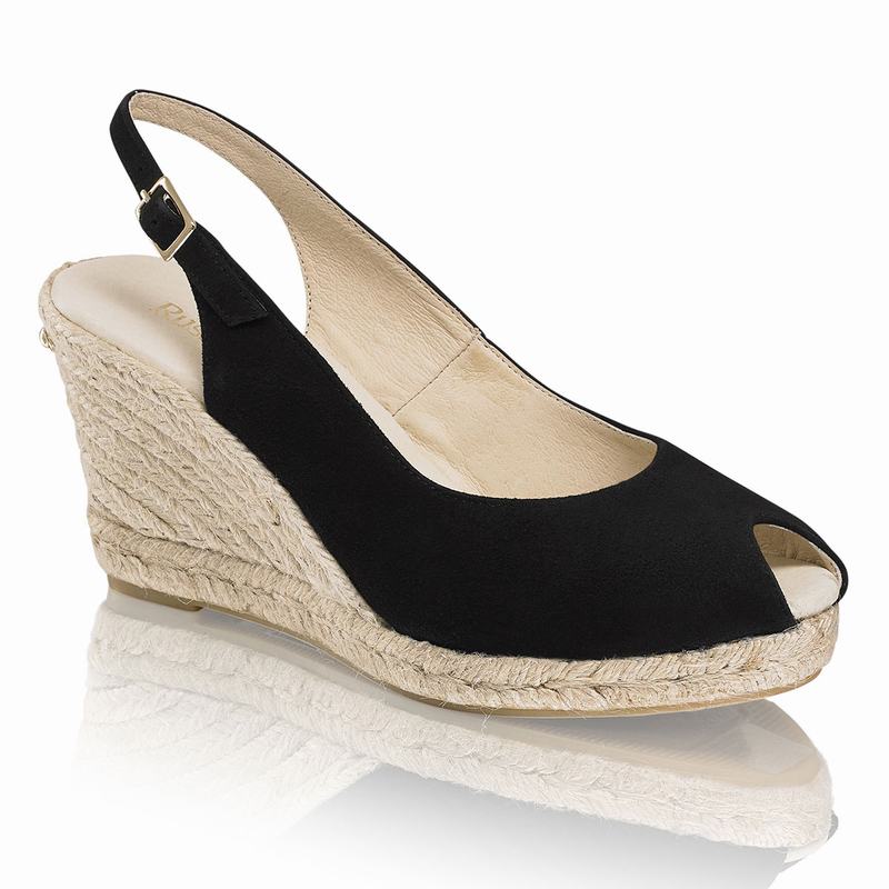 Russell And Bromley Candyfloss Ženske Espadrile Crne | IKN3019MJ