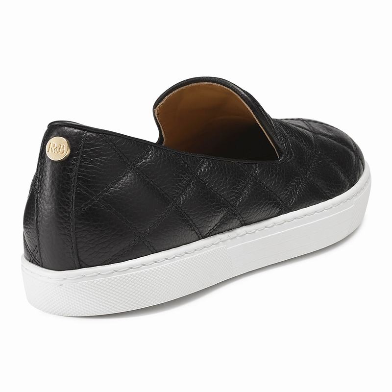 Russell And Bromley Casaquilt Ženske Slip On Tenisice Crne | OST3086YM