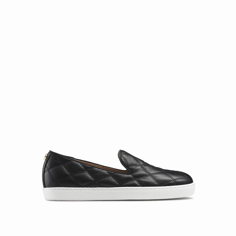 Russell And Bromley Casaquilt Ženske Slip On Tenisice Crne | OST3086YM