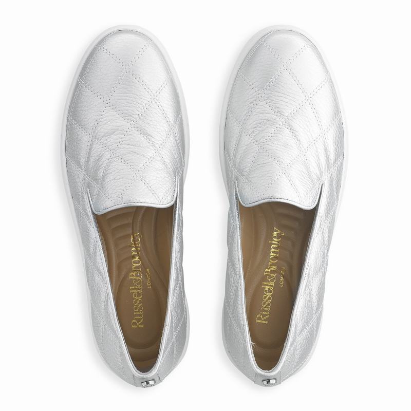Russell And Bromley Casaquilt Ženske Slip On Tenisice Metalne | PCI3346XB