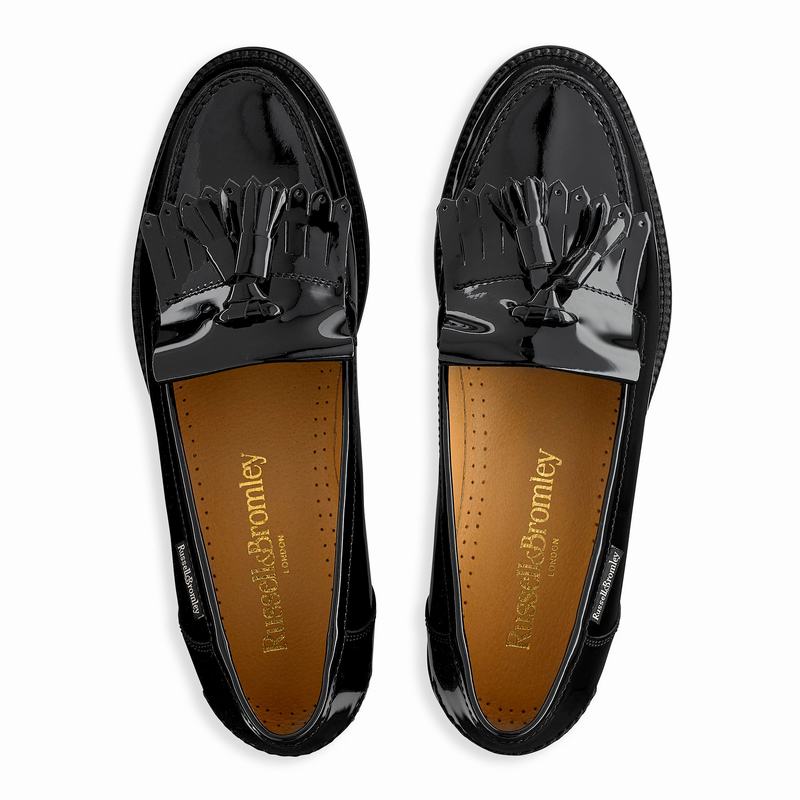 Russell And Bromley Chester Ženske Mokasinke Crne | IYO6533QN