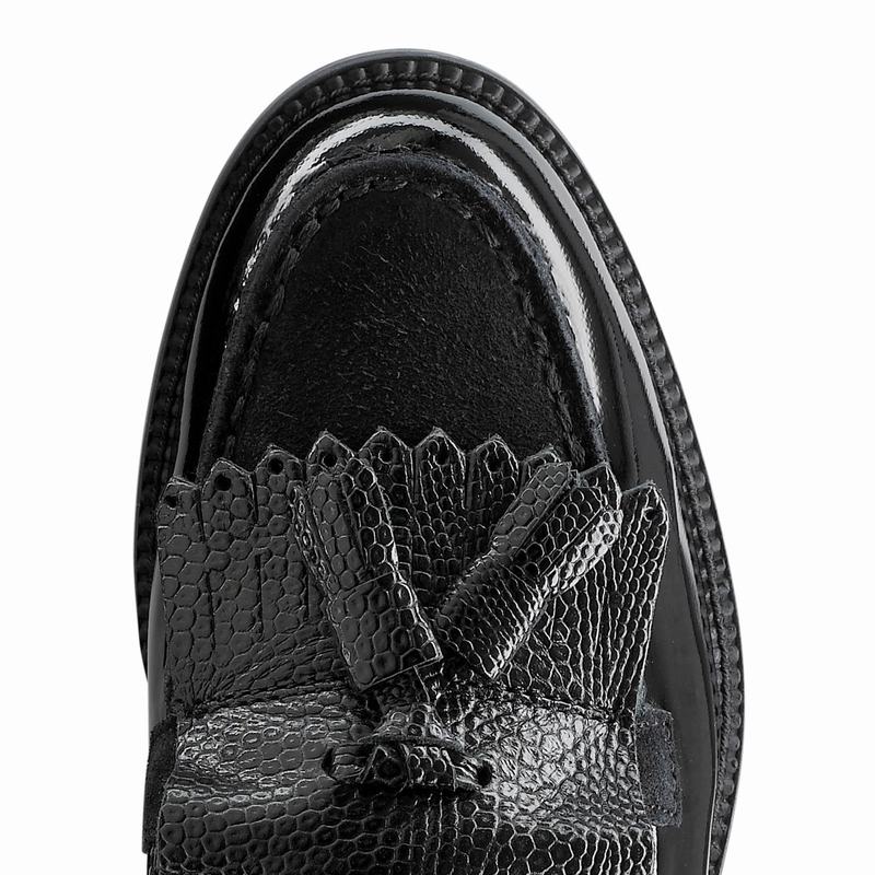 Russell And Bromley Chester Ženske Mokasinke Crne | XBL923PB