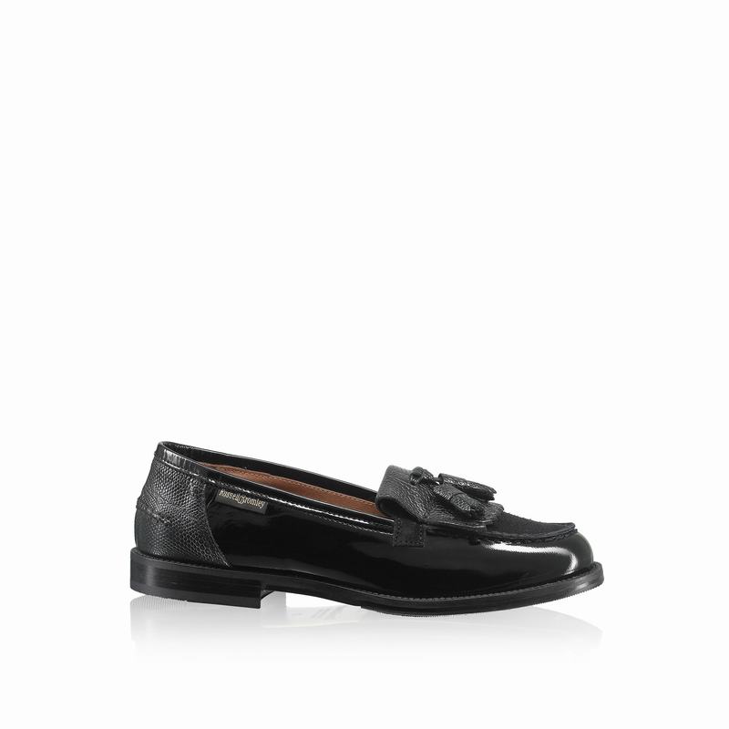 Russell And Bromley Chester Ženske Mokasinke Crne | XBL923PB