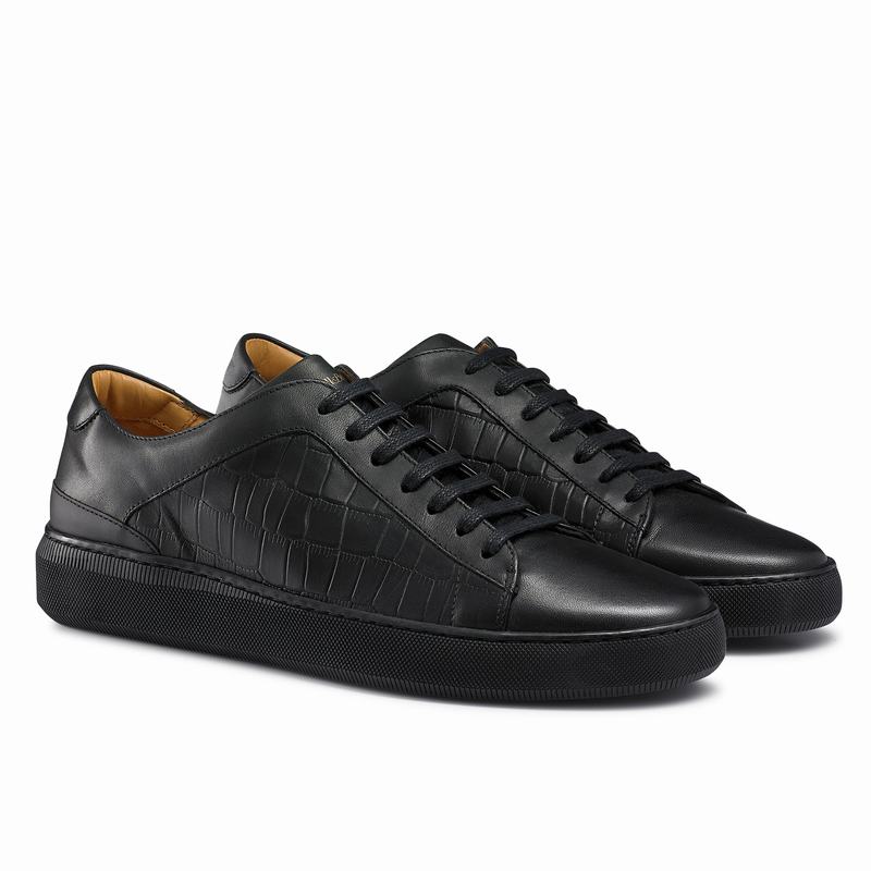 Russell And Bromley Clear Run Muške Niske Tenisice Crne | LZB57100TY