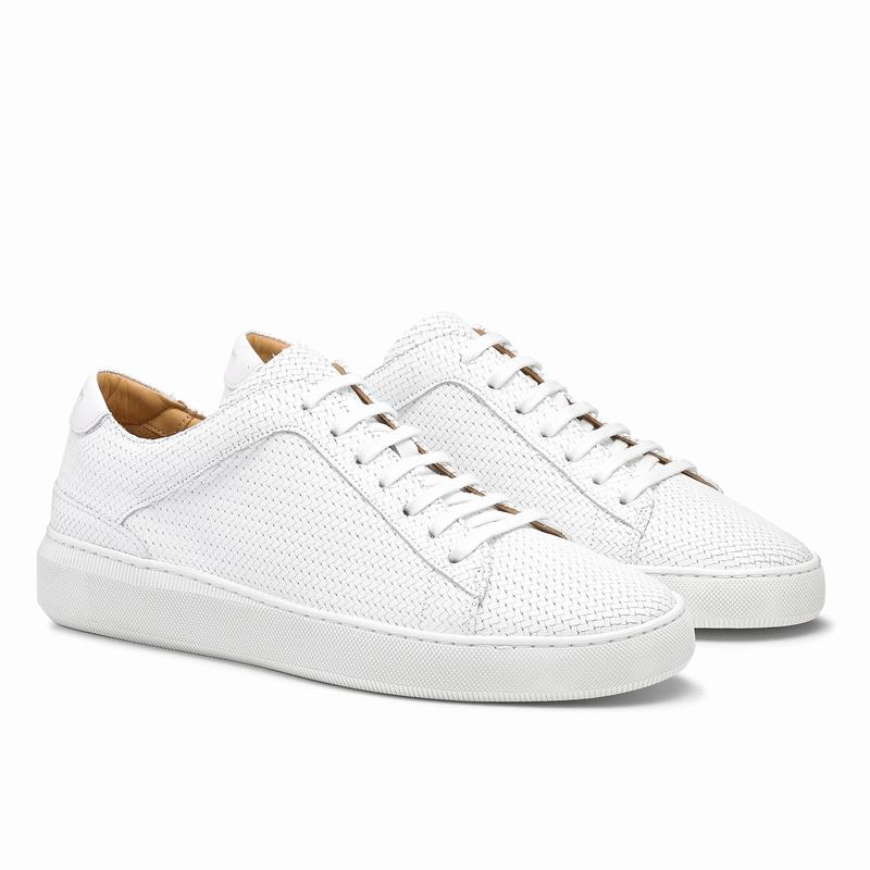 Russell And Bromley Clear Run Muške Niske Tenisice Bijele | PYW973WB