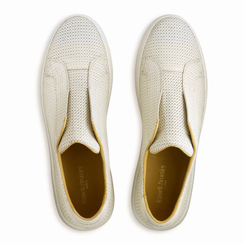 Russell And Bromley Clearway M Muške Niske Tenisice Krem Bijele | URC4510CI