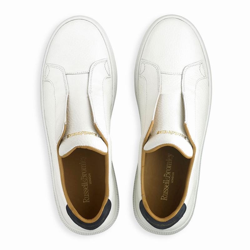 Russell And Bromley Clearway Ženske Slip On Tenisice Bijele | SMF1065JV