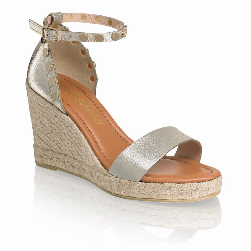 Russell And Bromley Coin Spin Ženske Espadrile Metalne | VXY9517YX