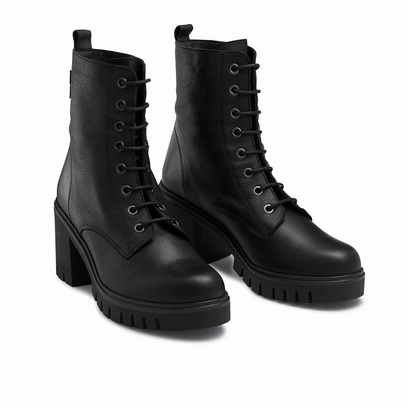 Russell And Bromley Combat Hi Ženske Gležnjače Crne | SCJ2013DG