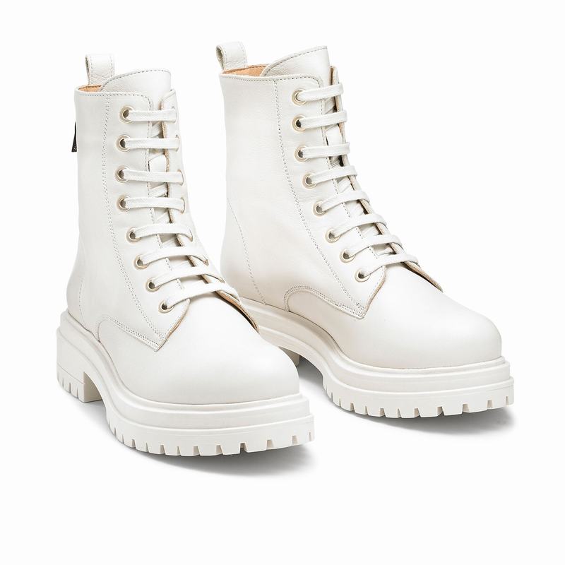 Russell And Bromley Combat Ženske Gležnjače Bijele | YGZ8231VW