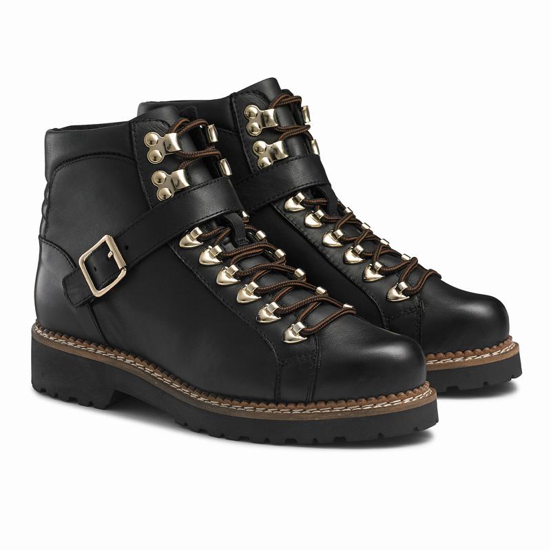 Russell And Bromley Compass Ženske Čizme Na Vezanje Crne | CIV769VA