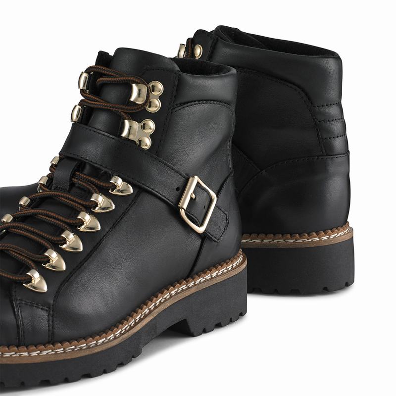 Russell And Bromley Compass Ženske Čizme Na Vezanje Crne | CIV769VA