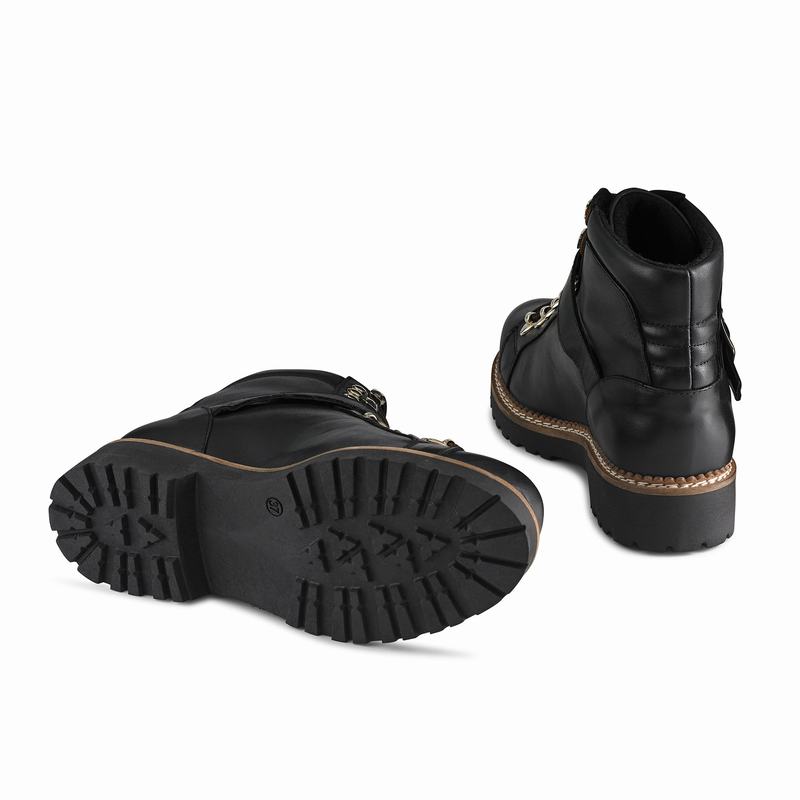 Russell And Bromley Compass Ženske Čizme Na Vezanje Crne | CIV769VA