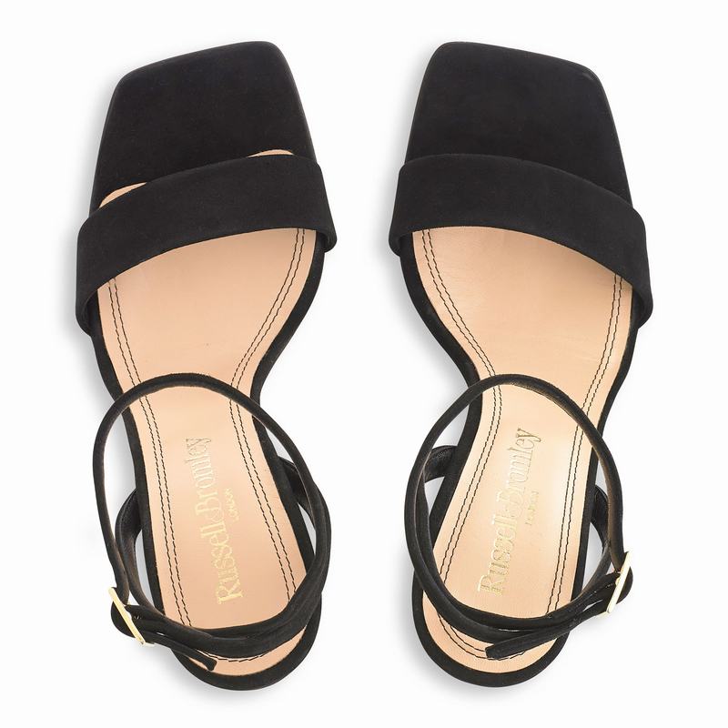 Russell And Bromley Cosmo Ženske Sandale Na Petu Crne | CZB3035IR