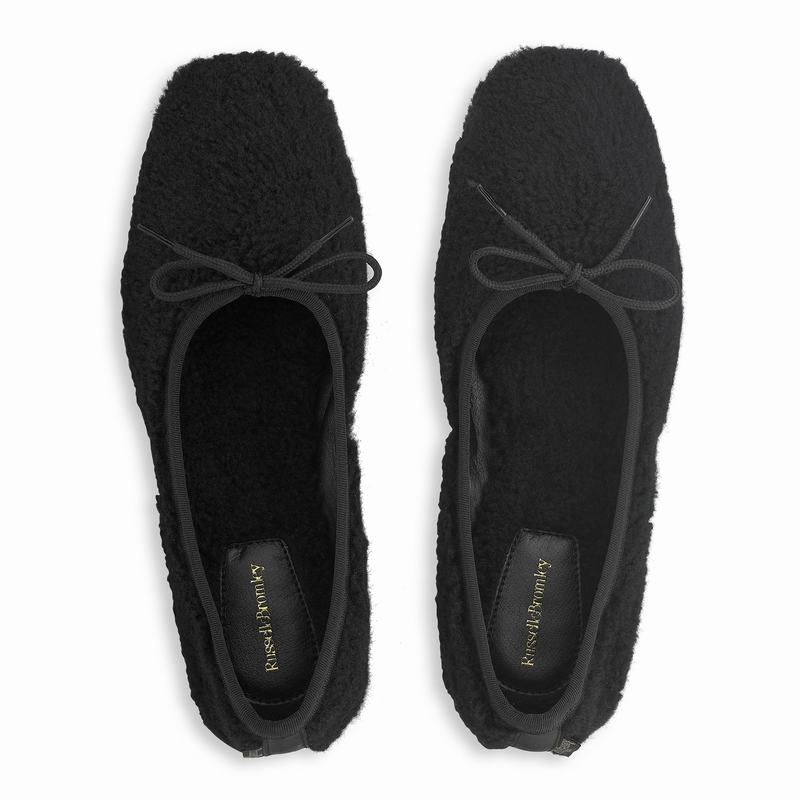 Russell And Bromley Cuddle Ženske Balerine Crne | HDX7578YI