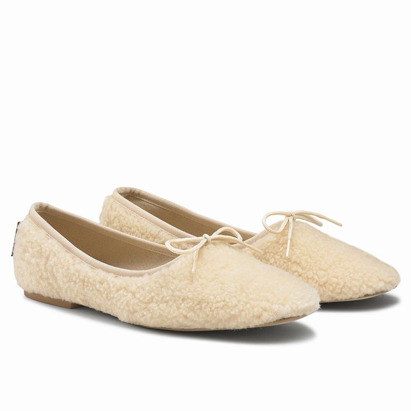 Russell And Bromley Cuddle Ženske Balerine Krem Bijele | MAO7881AF