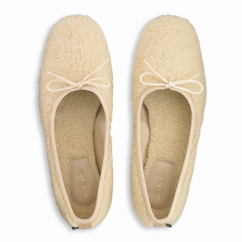 Russell And Bromley Cuddle Ženske Balerine Krem Bijele | MAO7881AF
