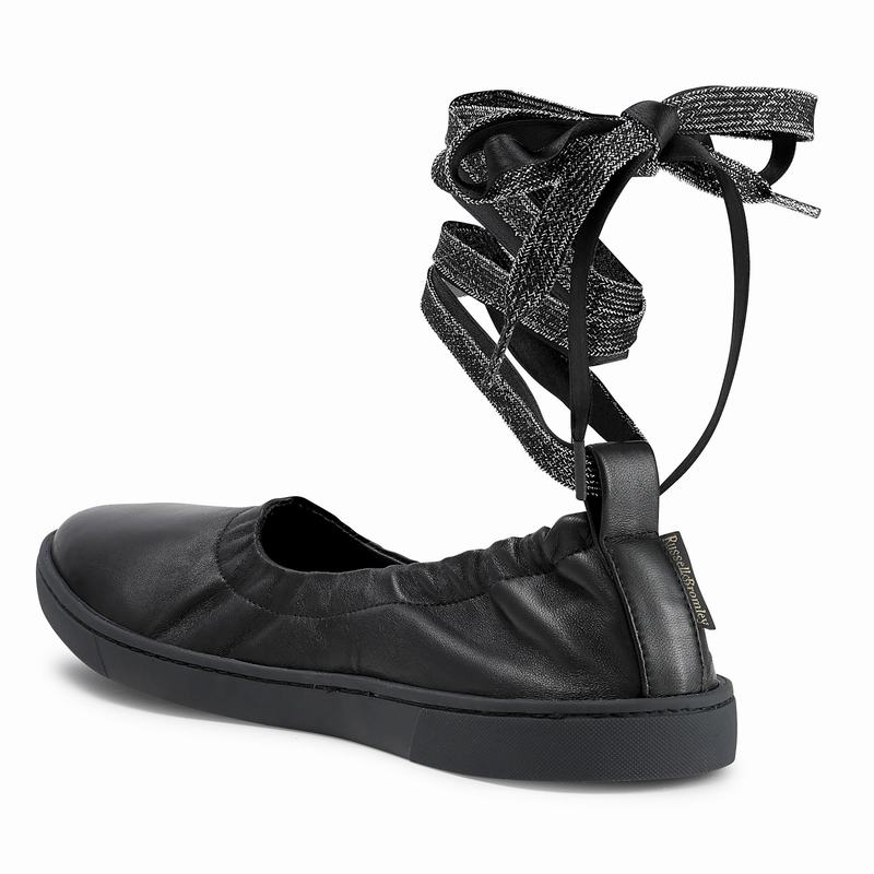 Russell And Bromley Daisychain Ženske Balerine Crne | FJQ2119UO