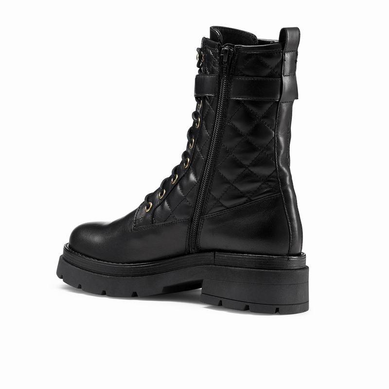 Russell And Bromley Destroy Ženske Čizme Na Vezanje Crne | WLD7376TX