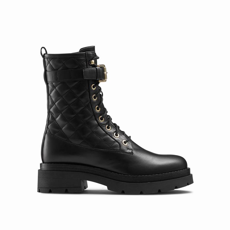 Russell And Bromley Destroy Ženske Čizme Na Vezanje Crne | WLD7376TX