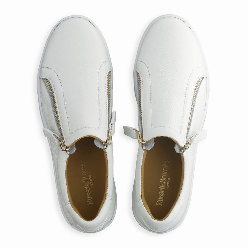Russell And Bromley Doublepark Ženske Tenisice s Platformom Bijele | BDK734ND