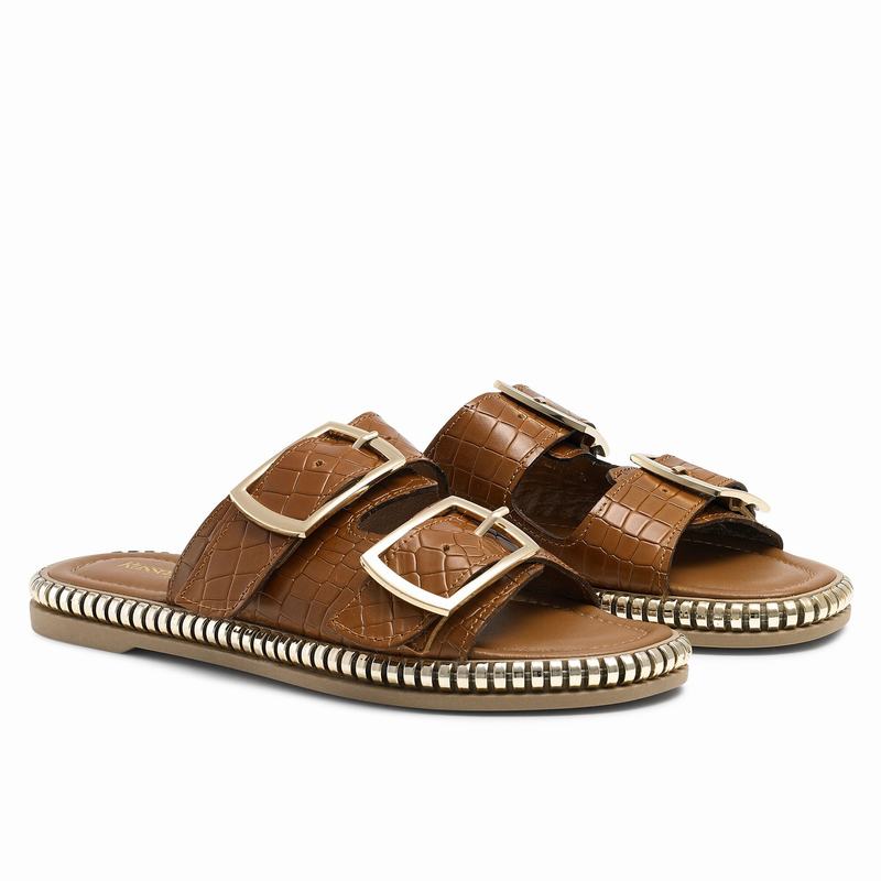 Russell And Bromley Gold Mine Ženske Sandale Smeđe | CGM4555UW